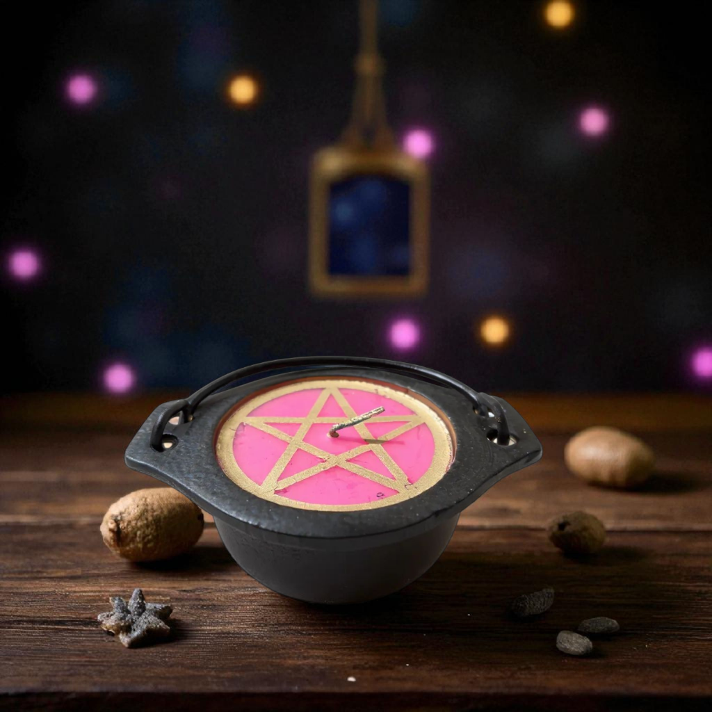 Chaudron Bougie Pentagramme