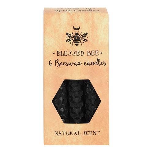 Paquet de 6 bougies magiques en cire d'abeille « noires »